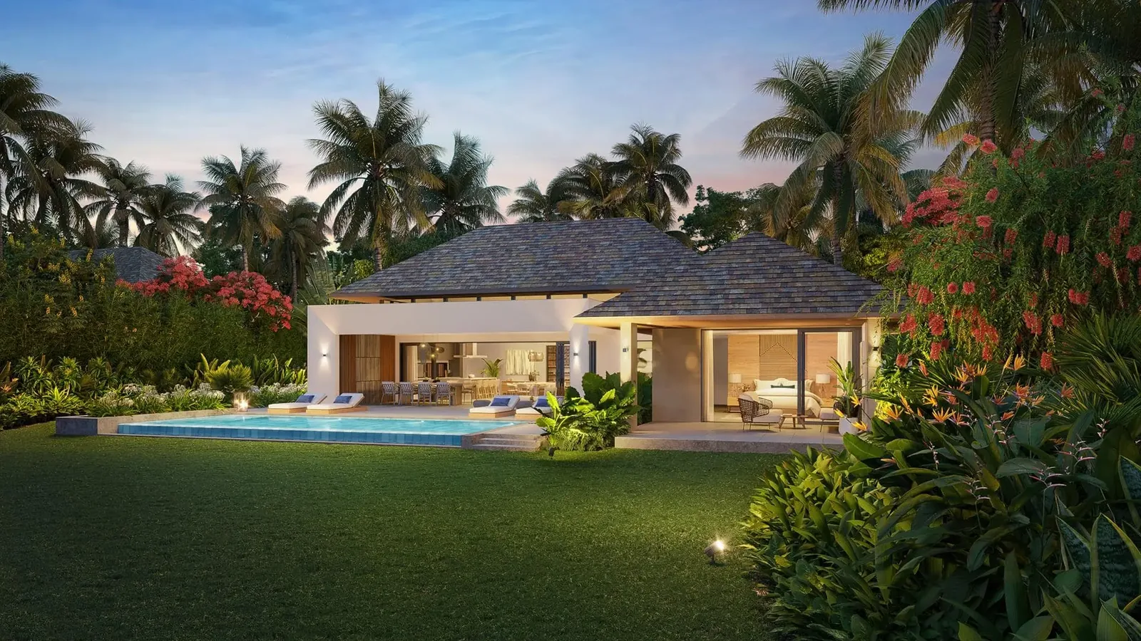 Golf-front villa at Mont Choisy with private pool